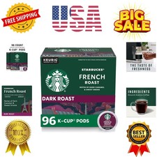 K-Cup Coffee Pods, Dark Roast Hot or Iced Coffee, French Roast, 96 Keurig Pods