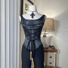 Vintage 90s 2000s Cache Renaissance Victorian Grunge Corset Top
