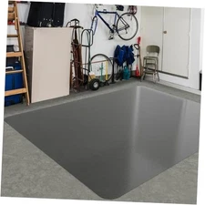 Area Floor Mat for Home, 4'×6' Translucent Black No Slip Waterproof Vinyl Area 