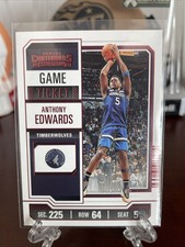 2023-24 Panini Contenders - Red Game Ticket #62 Anthony Edwards