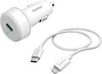 Hama Kfz-Ladeset 201611 Adapter + Kabel 20W Usb C Auf Apple 8 Pin Stecker