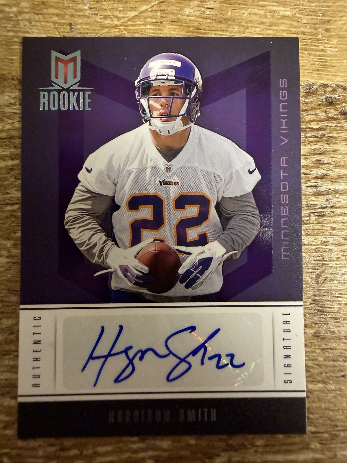 HARRISON SMITH 2012 PANINI MOMENTUM ROOKIE SIGNATURES AUTO #162 13/25 VIKINGS
