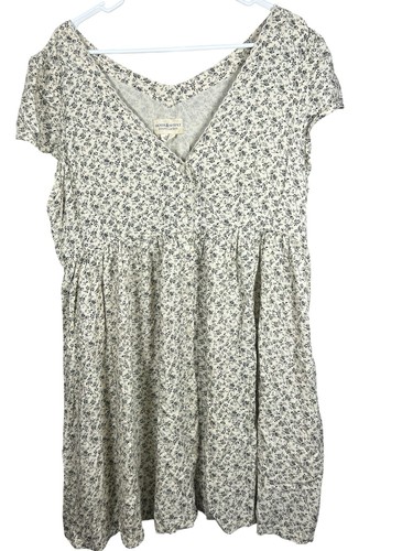 Denim & Supply Ralph Lauren Kleid XL Blumen Boho Cottagecore Prairie Midi zierlich