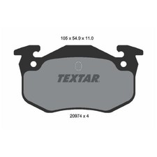 Satz Bremsbeläge Bremsklötze hinten für Peugeot 106 2 1A 205 1 741B | 2388056