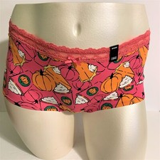 Torrid Boyshort Panties Underwear Pumpkin Spice Pie Latte Coffee Plus 4 26