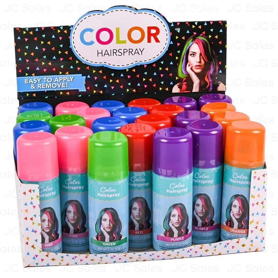 Kit de herramientas de coloración de cabello en aerosol temporal para colorear el cabello 6 latas Foto 2 de 4