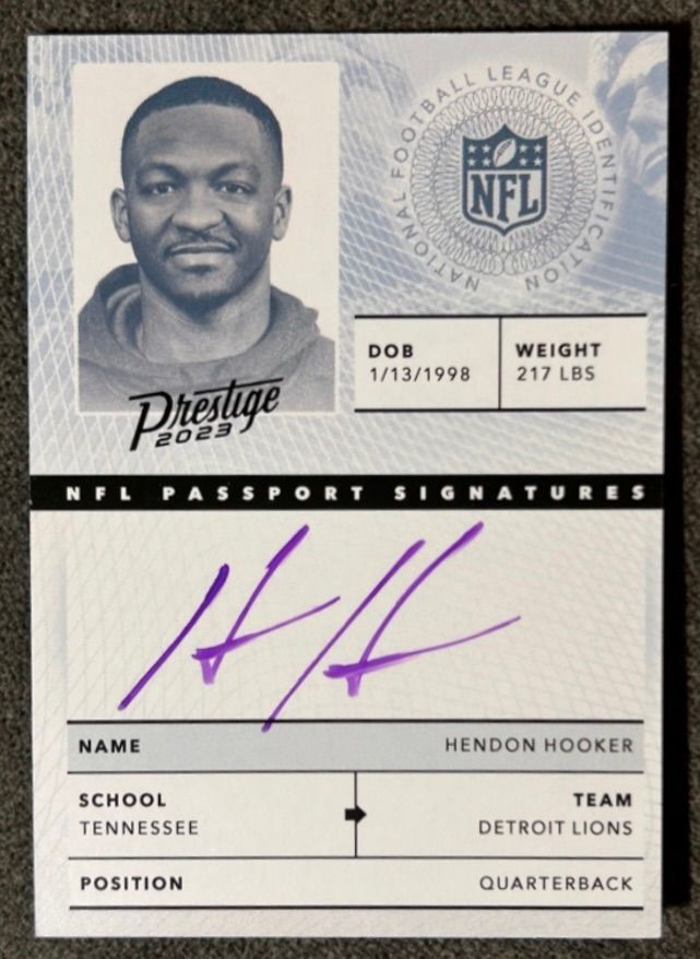 2023 Panini Prestige NPS-HH Hendon Hooker 