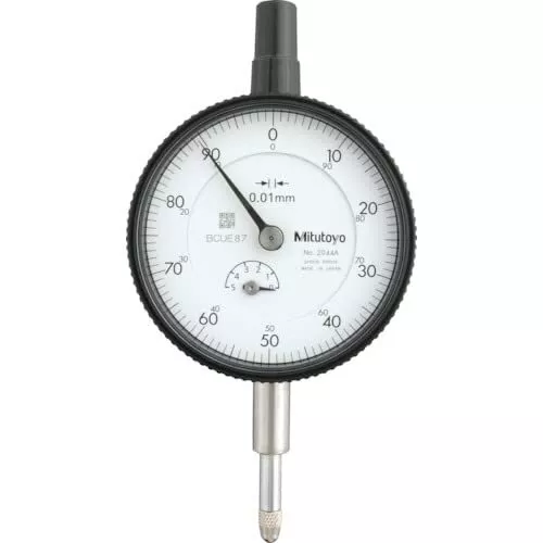 Mitutoyo Standard Dial Gauge Measuring Range 5mm Continuous Scale 2044A with Ear