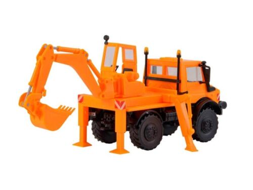 Kibri 18480 UNIMOG mit Aufbaubagger, Bausatz, Spur H0 - Bild 2 von 3