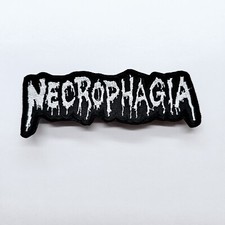 Necrophagia White EMBROIDERED PATCH