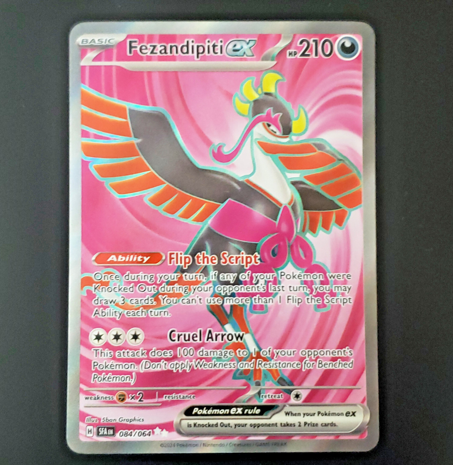 Pokémon TCG - Fezandipiti ex 084/064 SFA ultra rare NM Free shipping