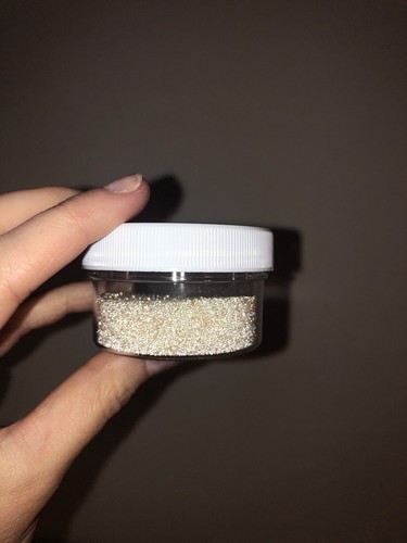 Reflective Combo Pack - 50g - Airport Beads, White & Silver Reflective Powder - Picture 3 of 8