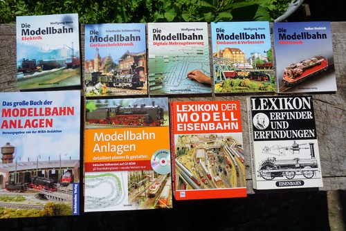 9 Bücher Modellbahn Anlagen Bau Lexikon Erfindungen Eisenbahn