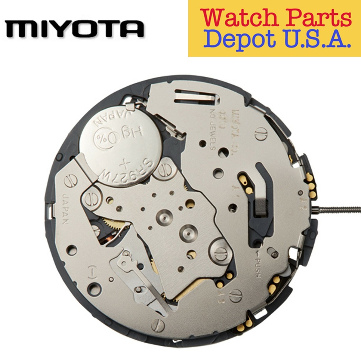 Original Miyota 0S25 Japan Quartz Chronograph Movement, 3 Hand