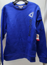Reebok XL 14-16 Boys Energetic Crewneck Cobalt Blue Sweatshirt Long Sleeve NWT