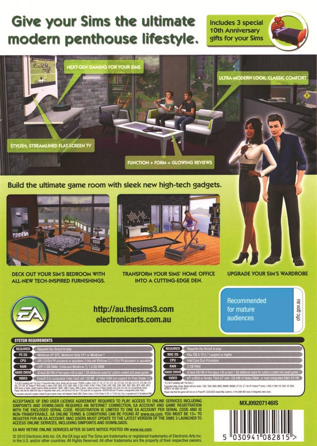 The Sims 3 High End Loft Stuff (Add On) PC & Mac 100% Brand New - Image 2 of 2