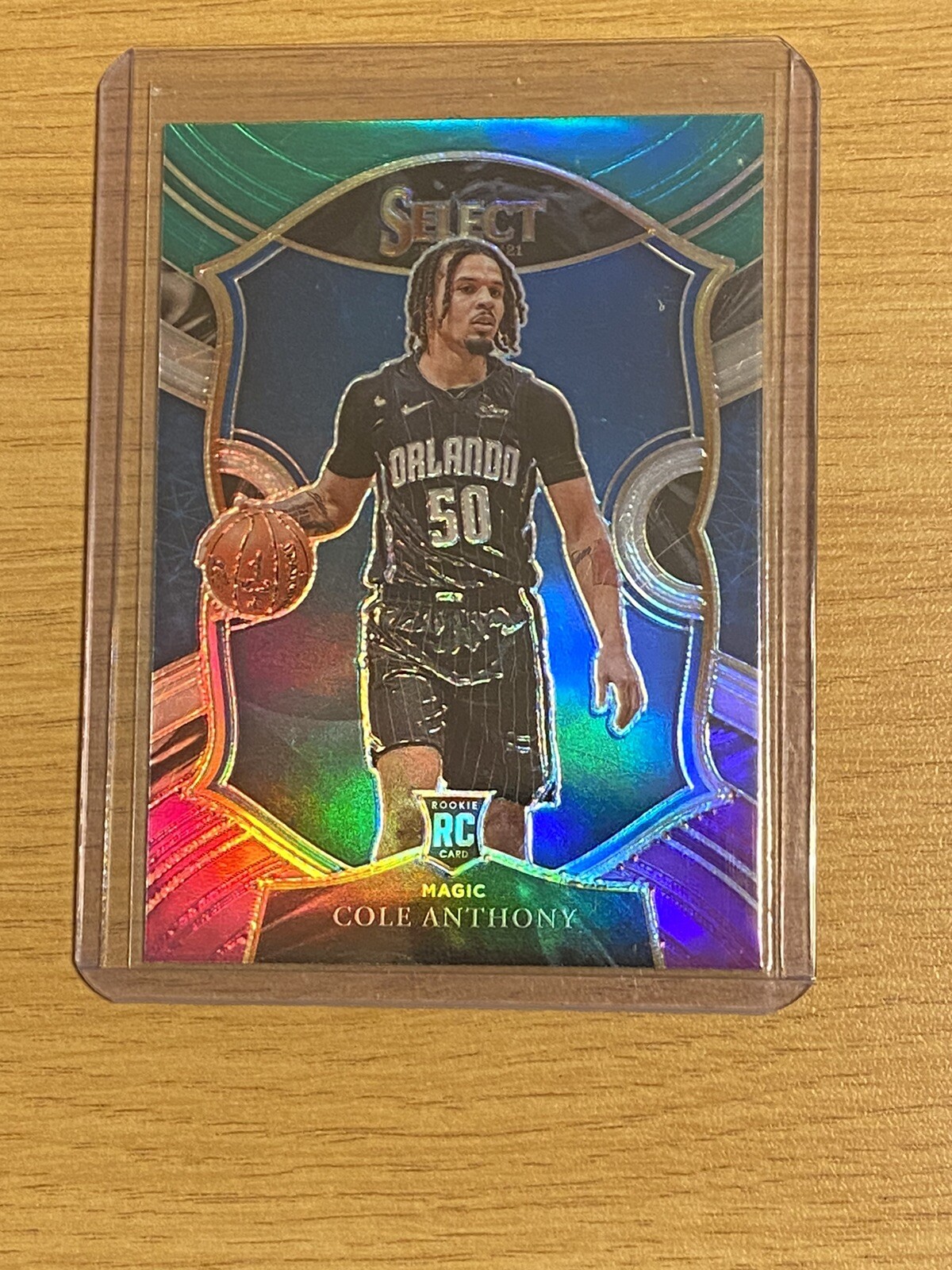 Cole Anthony 2020-21 Panini Select Concourse Green White & Purple Rookie Magic