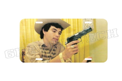 CHALINO SANCHEZ PLACA DE ALUMINIO IMPRESA