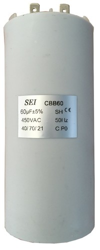 AIRCONDITIONER - PLASTIC ROUND RUN CAPACITOR 60µF / 60UF 400-500V 4 TERMINALS - 第 1/1 張圖片