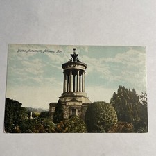 Ayrshire Scotland Burns Monument Gardens Alloway Vintage Postcard