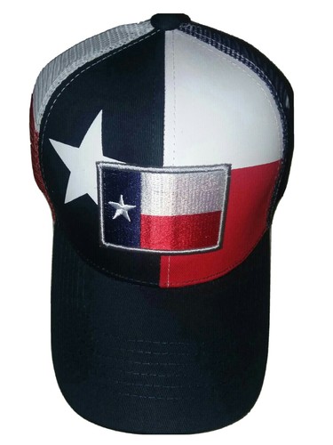 Texas State Flag SnapBack Mesh Hat Red 