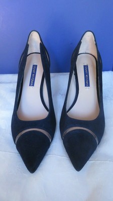 navy heels size 6