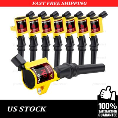 8Pcs DG508 Ignition Coil Pack for Ford F150 F250 F550 Lincoln 4.6L 5.4L ...