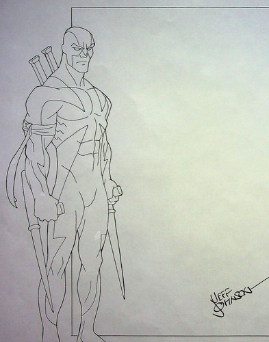 Superman Batman Public Enemies JEFF JOHNSON SIGNED Production Hand Drawn Model - Picture 2 of 2