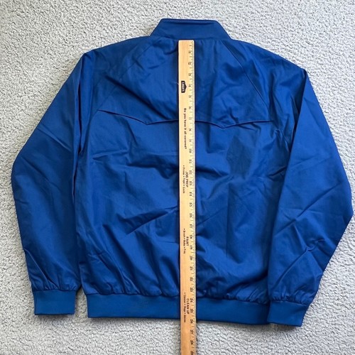 Ben Sherman Mens Bomber Jacket Full Zip Blue Size S Plaid Lining - Picture 8 of 9