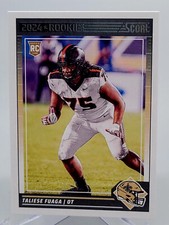 2024 PANINI SCORE TALIESE FUAGA BASE ROOKIE FOOTBALL CARD SAINTS OREGON NFL 