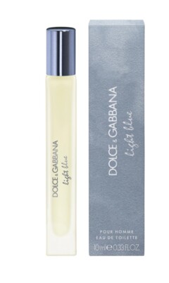 New sealed Dolce&Gabbana Light Blue Pour Homme EDT perfume Travel .33 Oz Sealed