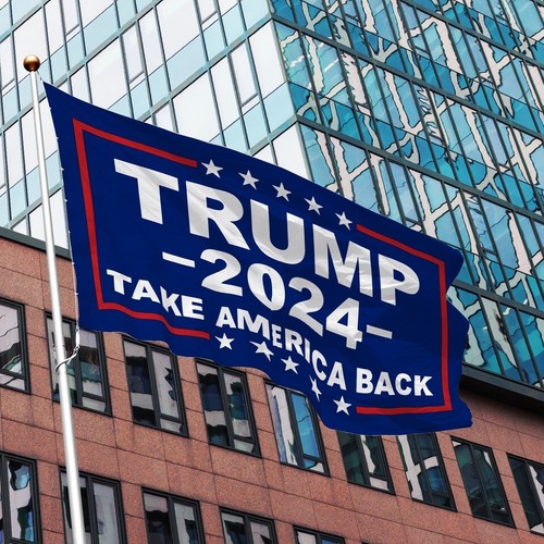 Trump 2024 Flag ((150D)) - Picture 2 of 3