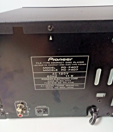 Vintage Pioneer PD-F407 25-Disc File Type CD Changer Player W/ Owners Manual 819 - Picture 8 of 11