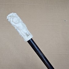 Alter Spazierstock Gehstock  Sammlerstock Wanderstock  Hirschhorn  Griff  88 cm