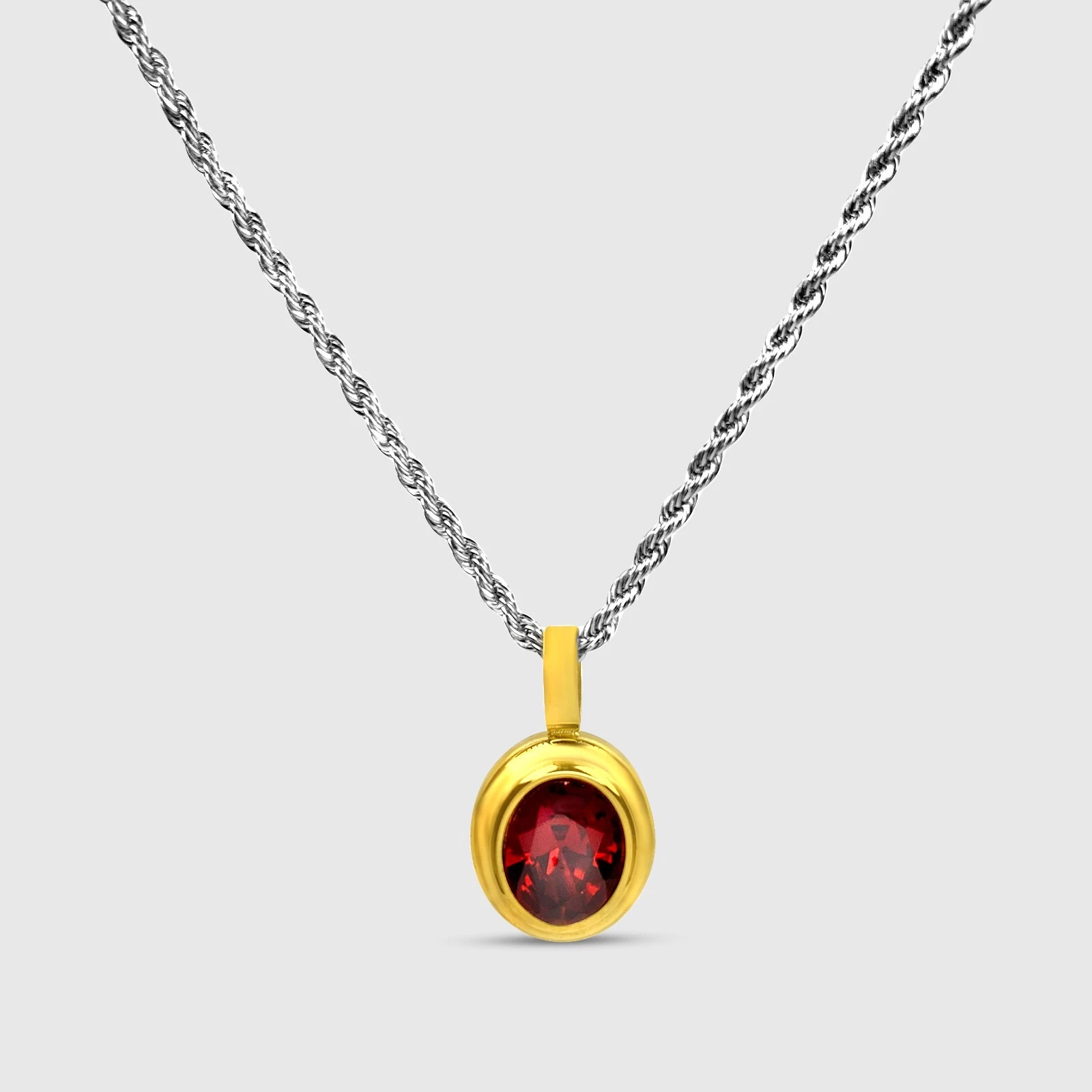 OSRS Inspired   Collier pendentif amulette de résistance en acier inoxydable