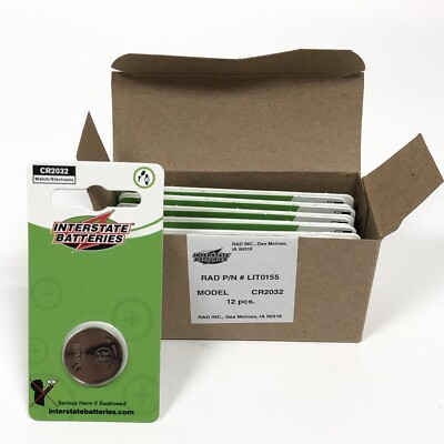 LIT0155 Interstate Batteries Cr2032 3-volt Lithium Battery 