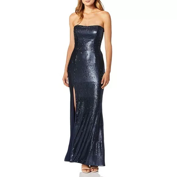 Dress the population clearance ellen strapless gown
