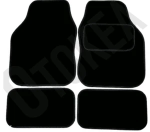 For VAUXHALL CORSA D - 4PC UNIVERSAL NON-SLIP CAR FLOOR MATS COLOUR BINDING