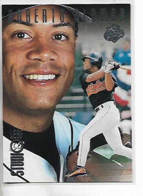 1996 Leaf Studio Roberto Alomar Card