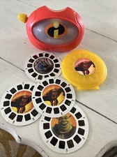 View-Master Incrediables 2 Reels only w/ Yellow Case 1 Thomas/1 Shrek Reel