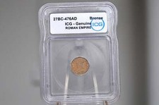 Ancient Roman Empire 27BC-476 AD AE Unidentified Roman Coins - ICG Certified - A