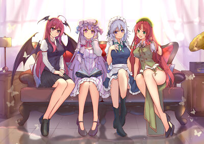 Anime Izayoi Sakuya Hong Meiling Koakuma Patchouli  Gaming Mat Desk 26854