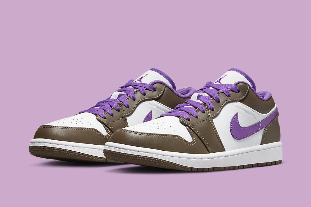 シューズ(男性用) Nike Air Jordan 1 Low Brown and Purple s-l400.jpg