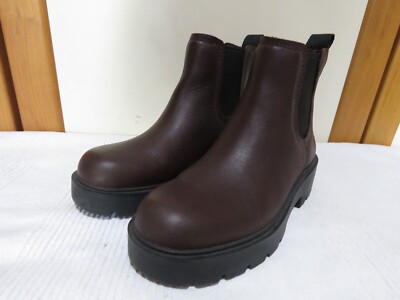 UGG® AUSTRALIA MARKSTRUM STOUT LEATHER CHELSEA BOOTS UK 4 EUR 37