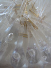 Vintage Lot of 20 CLEAR Plastic TEAR DROP Icicle CHRISTMAS TREES ORNAMENTS Decor — photo 4