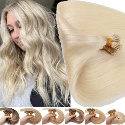 Nano Ring Beads Tip Hair Extensions Rings Loop Tip Remy Human Hair Thick 1Gram/s