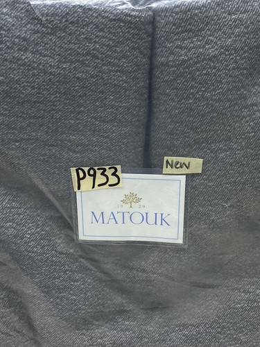 Matouk #M107 Pacific Charcoal Twin Coverlet 70"x 92" New - Picture 2 of 4