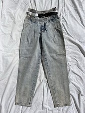 Vintage Old Stock Jordache Jeans Girls Juniors Preteen Sz 8 Blue Pleat Acid Wash