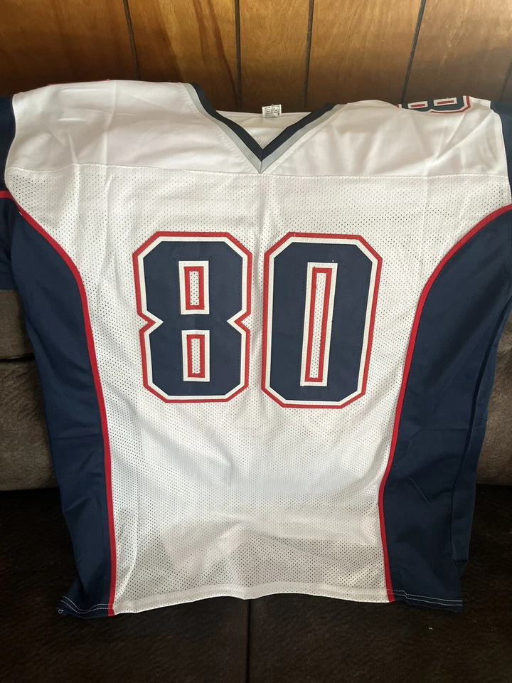 Camiseta deportiva personalizada blanca firmada autografiada por Danny Amendola Patriots JSA Witness certificado de autenticidad Foto 3 de 3