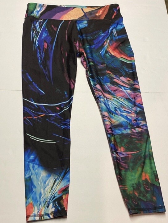 Fabletics Paint Splatter Multicolor Ankle length … - image 3